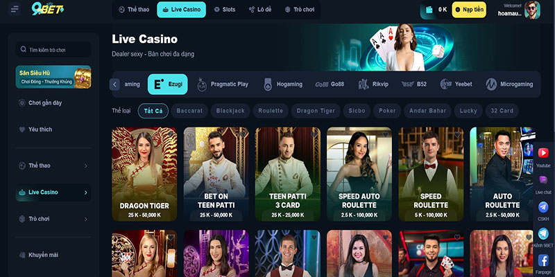 Live Casino 9Bet